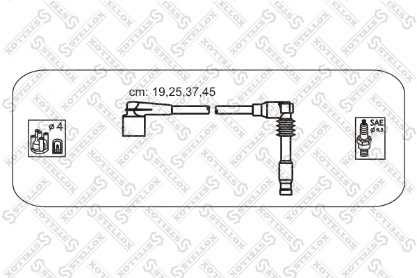 К-кт проводов Daewoo Nubira 1.8i 03> - Stellox 10-38571-SX