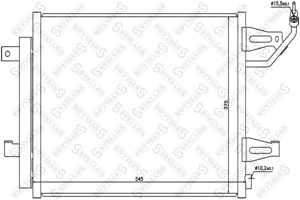 Радиатор кондиционера Mitsubishi Colt a - Stellox 10-45223-SX