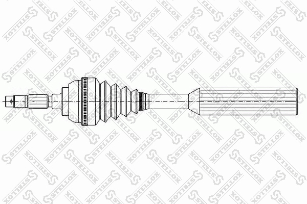 Привод левый 612mm abs, 21039 Peugeot 2 | перед | - Stellox 158 1053-SX