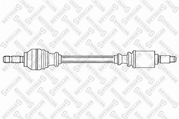 Привод передний левый 588 mm BMW - Stellox 158 1771-SX