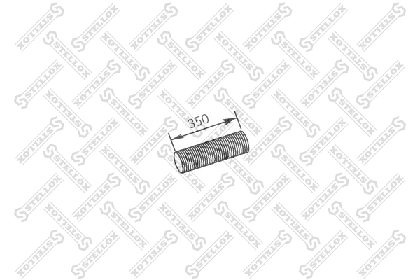 Сетка глушителя l=370 d=102  RVI HCV - Stellox 82-01625-SX