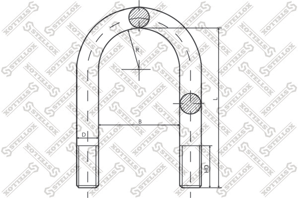 Стремянка рессоры  RVI ae/ae Magnum/Tech - Stellox 84-64228-SX