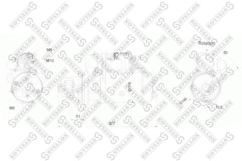 Стартер - Stellox 88-02042-SX