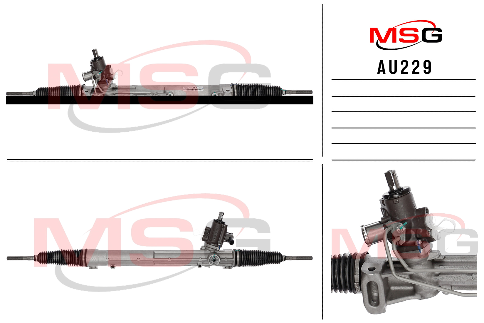 Рулевая рейка c ГУР новая audi A8 / S8 2009-2017 - MSG AU229