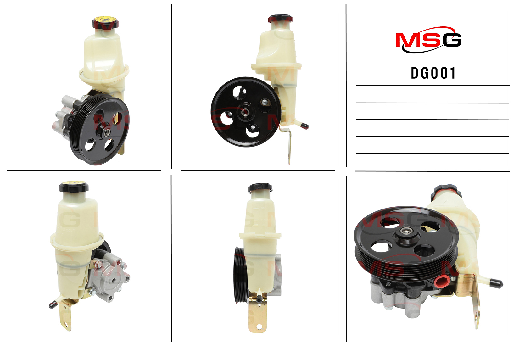 Насос ГУР новый Dodge Dakota 2000-2004, Dodge Durango 2000-2003 - MSG DG001