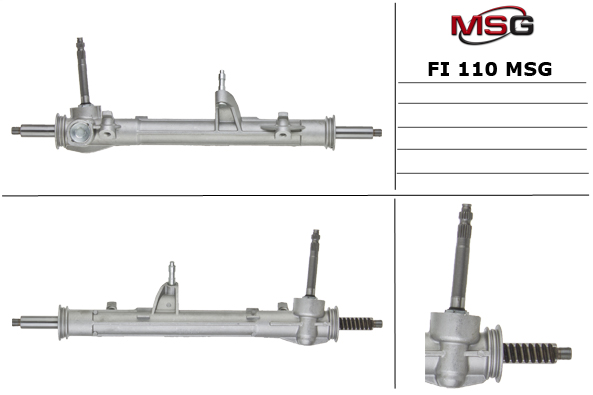 Рулевая рейка без ГУР новая Fiat Tempra 1990-1996, Fiat Tipo 1990-1995, Lancia Dedra 1990-1999 - MSG FI110