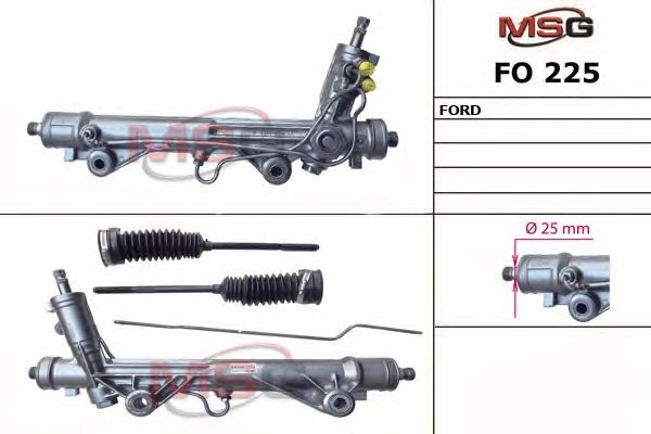 Новая рулевая рейка Ford USA Mustang 1985-1993, Ford USA Aerostar 1986-1996 - MSG FO225