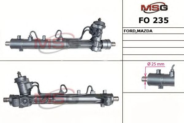 Новая рулевая рейка Mazda Tribute 2000-, Ford Escape / Maverick 2001-, Ford Tourneo Connect / Tra - MSG FO235