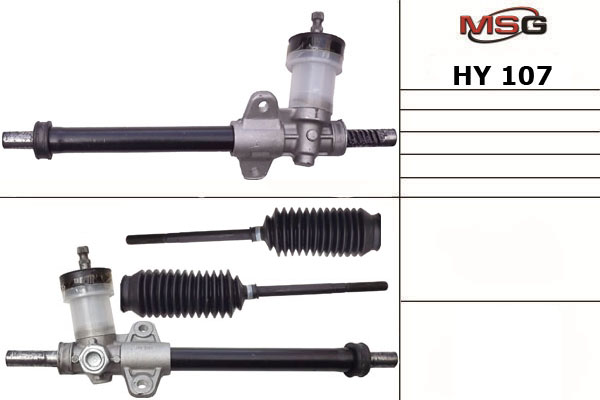 Рулевая рейка без ГУР новая Hyundai Amica 1999-, Hyundai Atos 1998- - MSG HY107