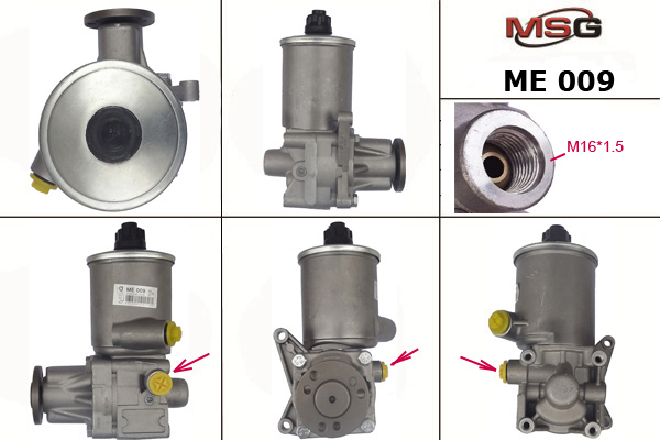 Насос ГУР новый Mercedes Sprinter w901 / w902 / w903 / w904 1995-2006 - MSG ME009