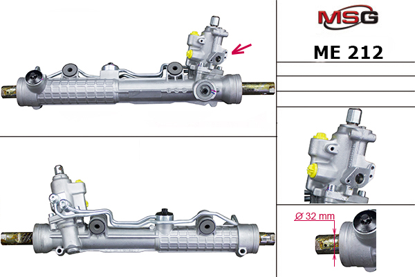 Рулевая рейка c ГУР новая Mercedes s w220 / Coupe c215 1998-2005 - MSG ME212