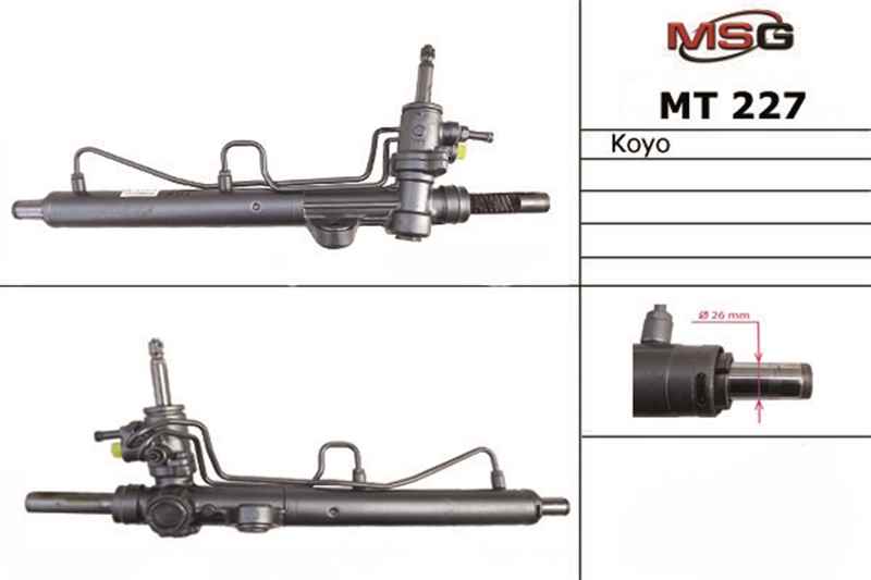 Рулевая рейка c ГУР новая Mitsubishi Lancer IX v2.0 2003- - MSG MT227