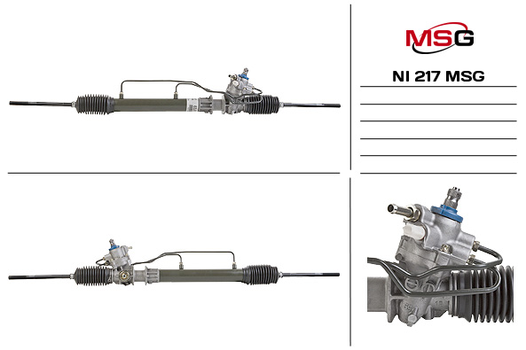 Рулевая рейка c ГУР новая Nissan Maxima J30 1988-1994, Nissan Bluebird 1985-, Nissan 200 SX 1988- - MSG NI217