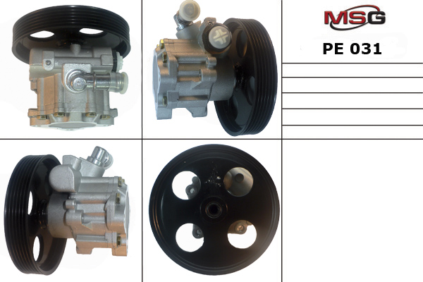 Насос ГУР новый Citroen Evasion 1994-2002, Peugeot 406 1995-2004, Peugeot Expert 1995-2006 - MSG PE031