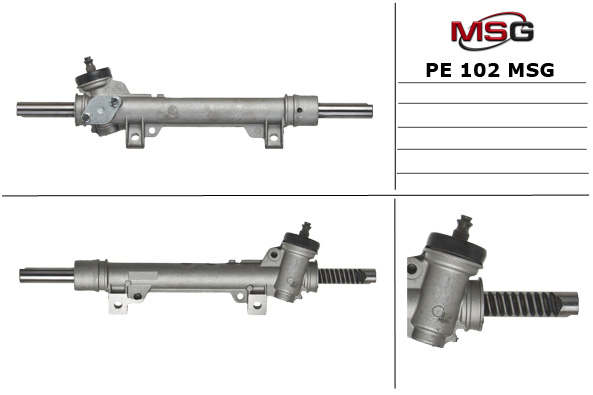 Рулевая рейка без ГУР новая Citroen C15 1984-2000, Peugeot 205 1983-1987, Peugeot 309 1989-1993 - MSG PE102