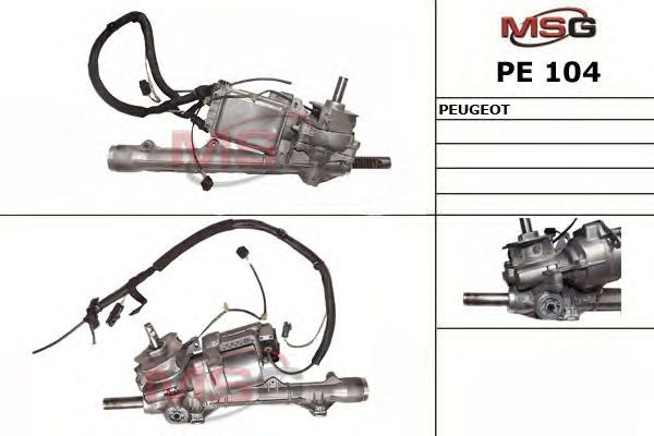 Рулевая рейка без ГУР новая Peugeot 206 1998- - MSG PE104