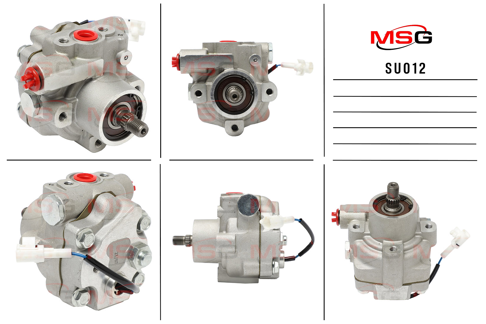 Насос ГУР новый Subaru Forester 1997-2002 - MSG SU012