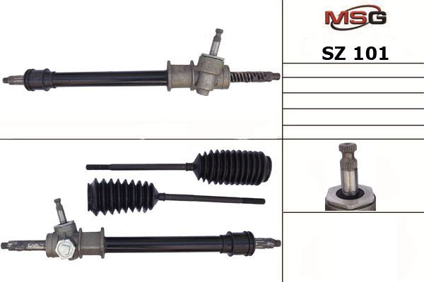 Рулевая рейка без ГУР новая Suzuki Swift i 1983-1989 - MSG SZ101