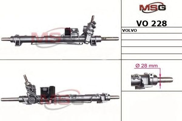 Рулевая рейка c ГУР новая Volvo xc90 2002-2014 - MSG VO228
