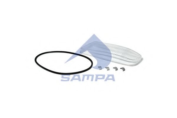 Стекло, Противотуманный фонарь | лев | HCV - SAMPA 022.032