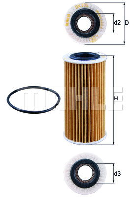 Снят, замена OX 1217d Фильтр масляный - Knecht OX 835D