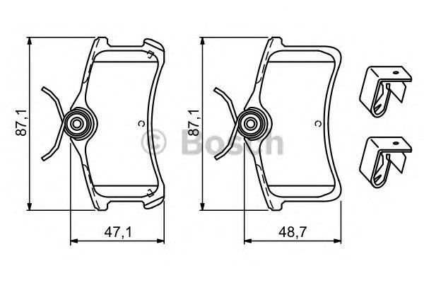 Колодки тормозные дисковые Bosch 986494274