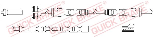 Сигнализатор, износ тормозных колодок - Quick Brake WS0291A