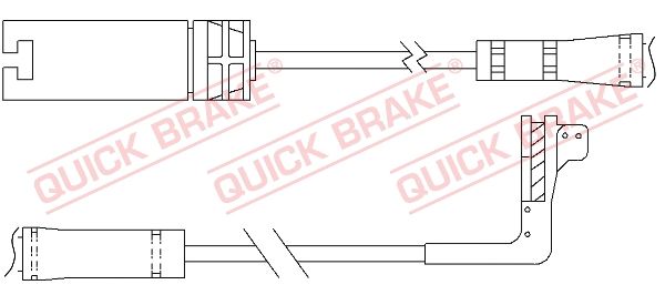 Датчик износа тормозных колодок задн bmw: 5-series (e61), m 02.07-12.10 - Quick Brake WS0295A