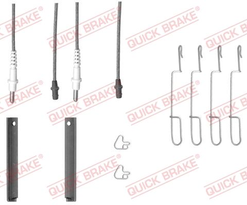 Комплектующие, колодки дискового тормоза - Quick Brake 1091280X