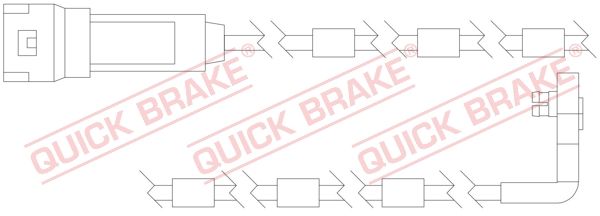 Датчик износа тормозных колодок - Quick Brake WS0128A