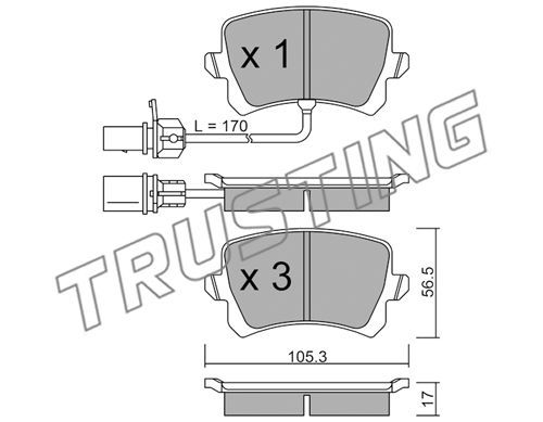 Колесный тормозной цилиндр - Trusting 8221