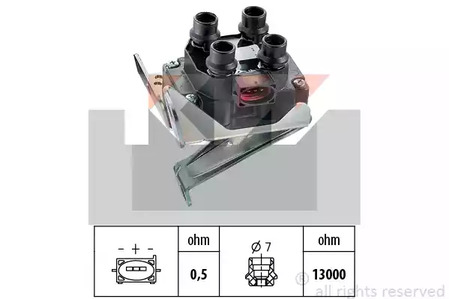 Катушка зажигания - KW 470299