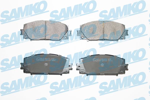 Комплект тормозных колодок, дисковый тормоз - Samko 5SP1529
