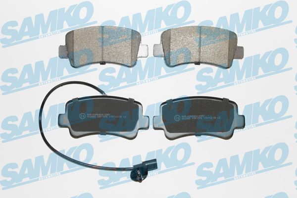 Комплект тормозных колодок, дисковый тормоз - Samko 5SP1578