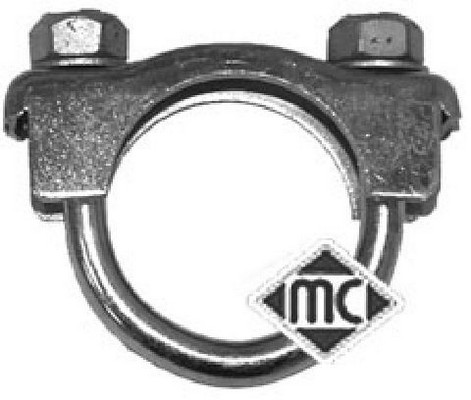 Хомут глушителя d=53mm u усиленный, толщина проволки 10mm, гайка медь - Metalcaucho 00596