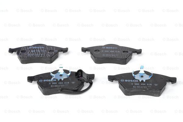 Комплект тормозных колодок, дисковый тормоз Bosch 986494018