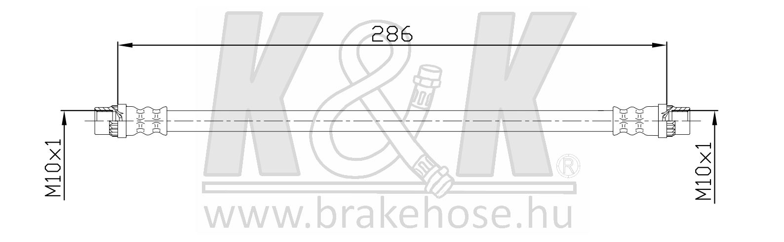 Шланг тормозной - K&K FT4637