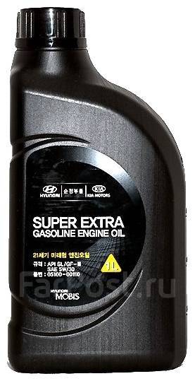 5W-30 Super Extra Gasoline API SL/CF-3, ILSAC GF-3, 1л (полусинт. мотор. масло) - Hyundai/Kia 05100-00110