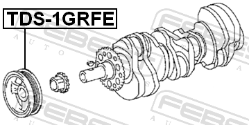 Шкив коленвала 1GRFE