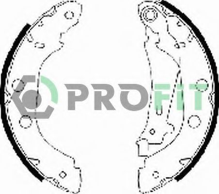 Колодки тормозные дисковые | зад | - Profit 50010577