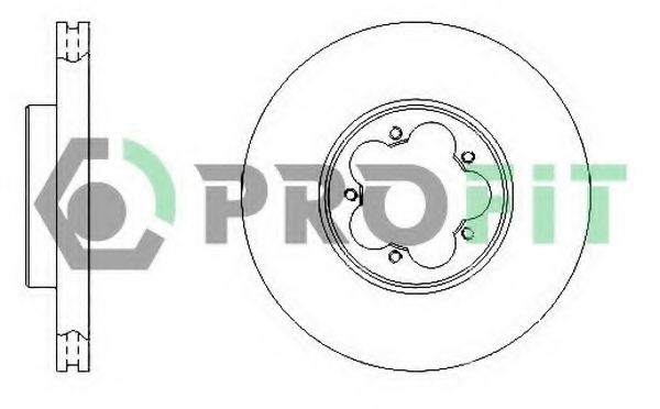 Диск тормозной | перед | - Profit 50101555