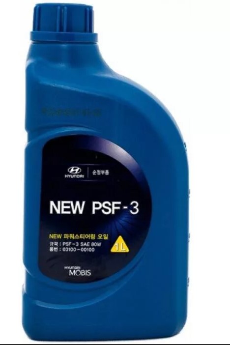PSF-3 SAE 80W, 1л (полусинт. жидкость для ГУР) (светло-коричневая) - Hyundai/Kia 03100-00110