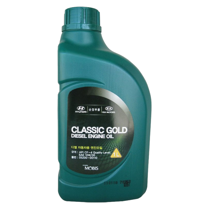 10w-30 classic gold diesel api cf-4 1л мин мотор масло Hyundai Kia 05200-00110 997₽