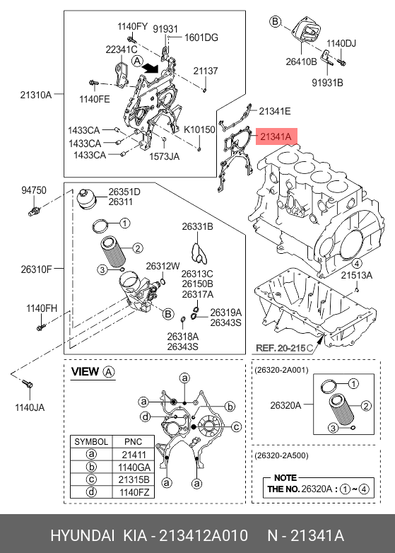 Прокладка головки блока цилиндров - Hyundai/Kia 213412A010