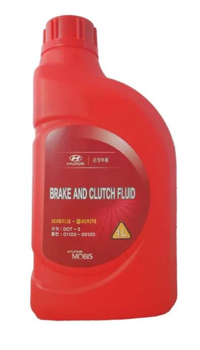 Жидкость тормозная DOT 3, brake fluid , 1л - Hyundai/Kia 01100-00100
