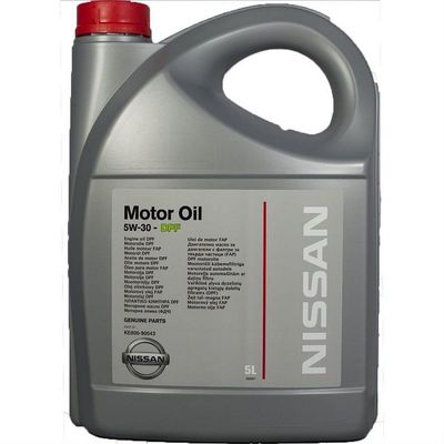 Масло моторное синтетическое Motor Oil DPF 5w-30, 5л - Nissan KE900-90043