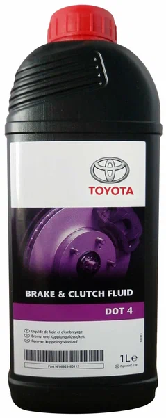 Dot-4 Жидкость тормозная Brake & Clutch Fluid , 1л - Toyota 08823-80112