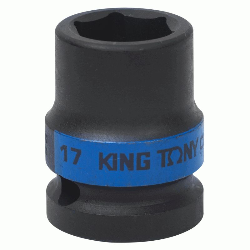 Головка торцевая ударная шестигранная 1/2 17 мм - King Tony 453517M