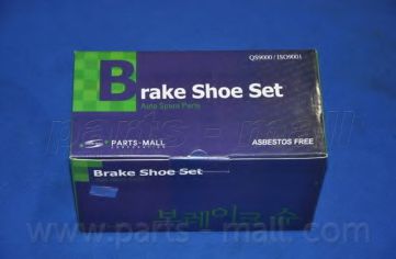 Колодки тормозные барабанные | зад | - PARTS-MALL PLB-002
