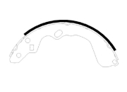Колодки тормозные барабанные kia: carens 99-06, clarus 95-00, credos 95-00, spectra 00-03, shuma 00-03 - HSB HS1007